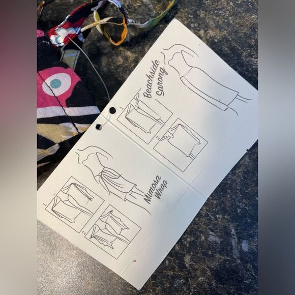 NWT Pottery Barn Sarong With Carrier Bag Floral OS - Picture 7 of 8